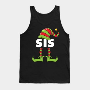 Sister Elf Funny Matching Christmas Costume Family Tank Top